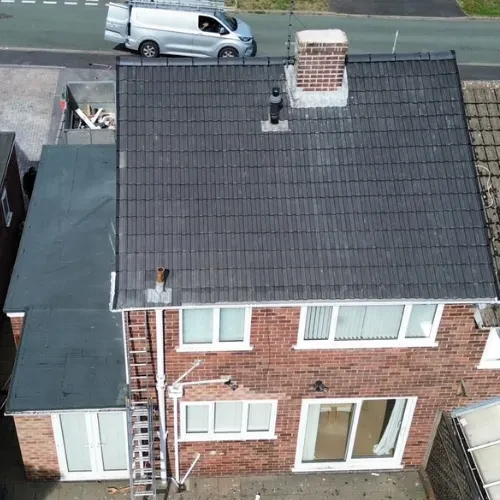Recent roof project completed in Stafford